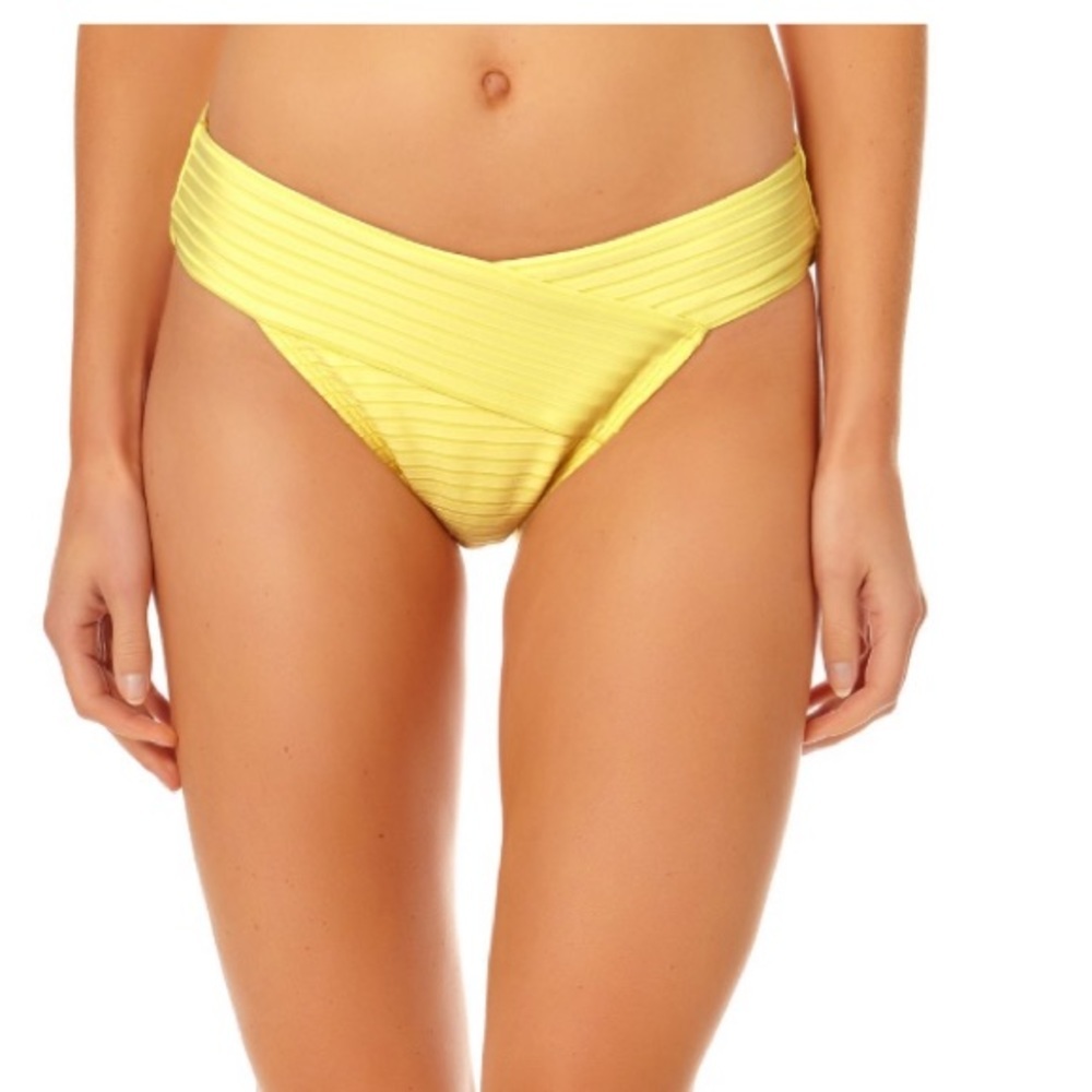 Junior’s Wide Rib Bikini Swim Bottoms